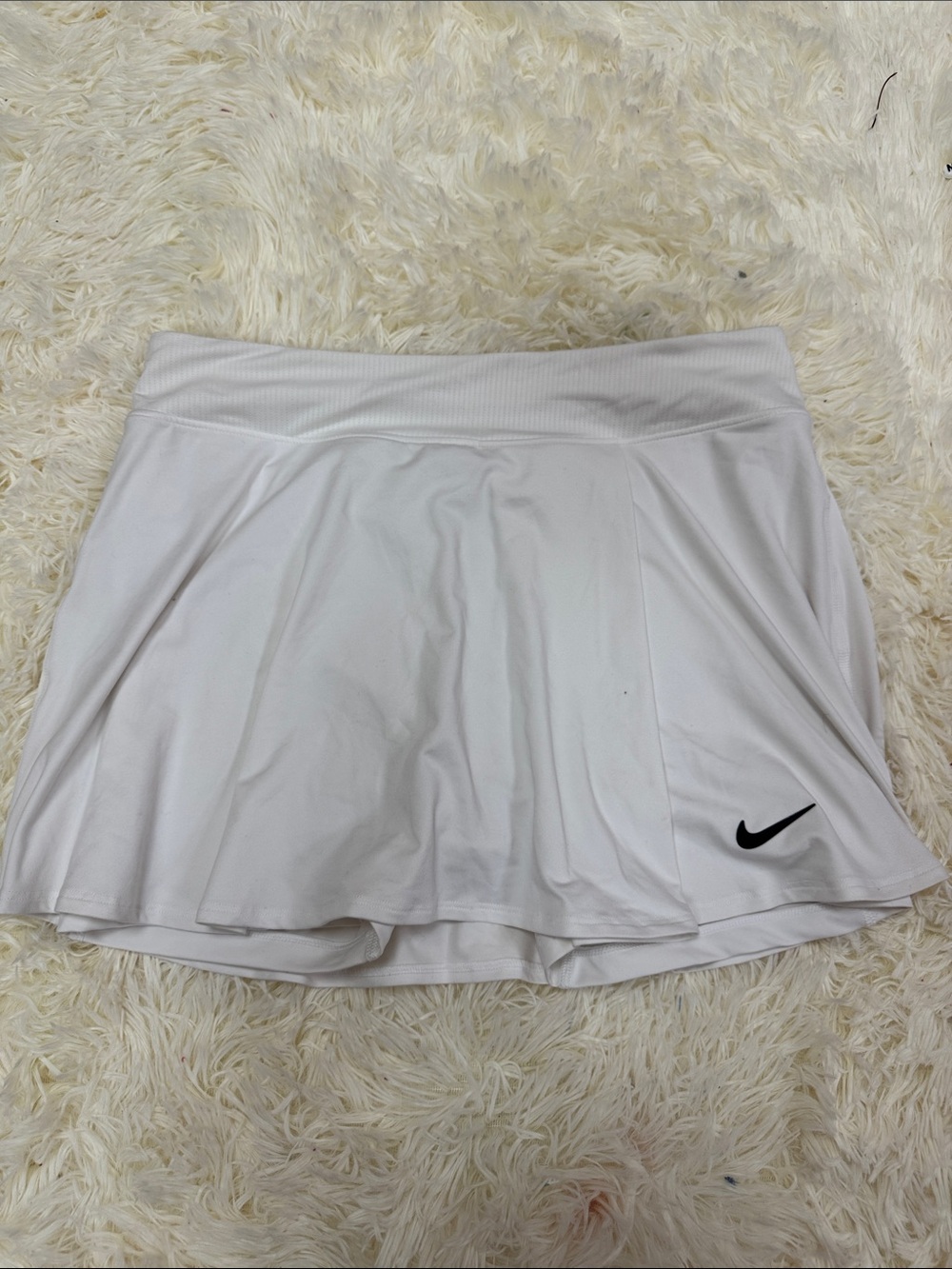 NIKE WOMENS LARGE WHITE TENNIS SKORT